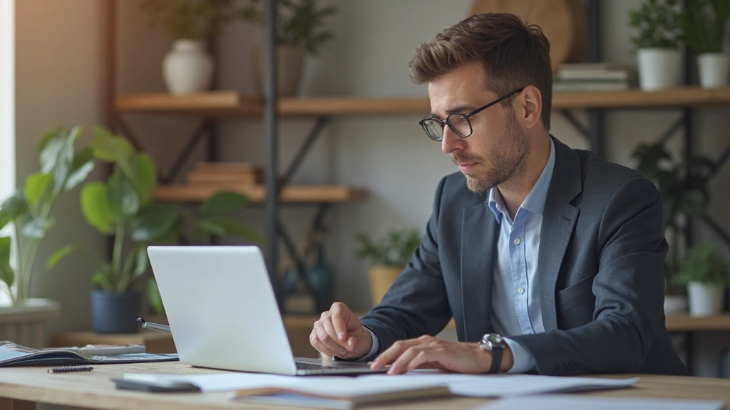 Professional business team collaborating on project strategy with digital planning tools and notebooks in modern office environment