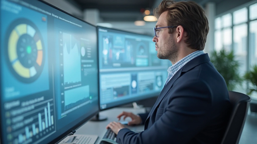 Risk monitoring and reporting dashboard showing key risk indicators and control effectiveness metrics