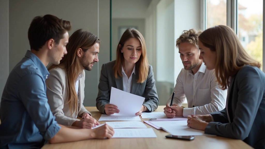 Team conducting comprehensive risk assessment workshop with visual frameworks and documentation