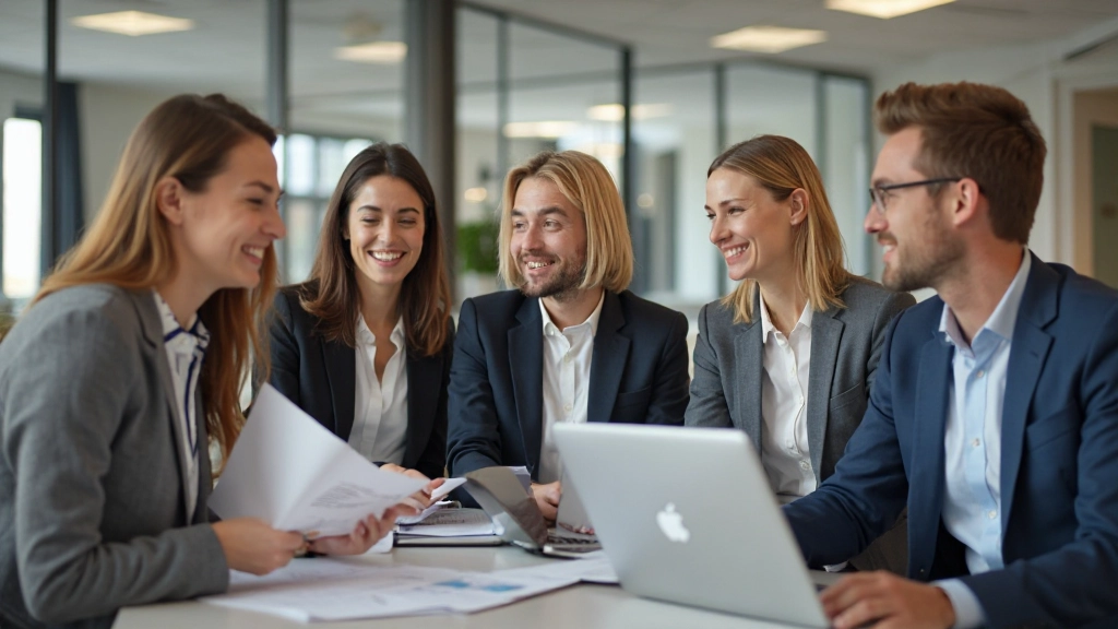 Team celebrating successful project completion with agile methodology