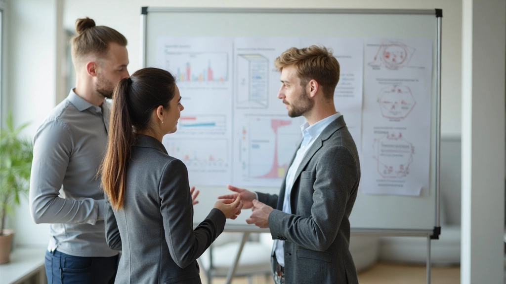 Agile team conducting sprint planning and iterative project delivery session